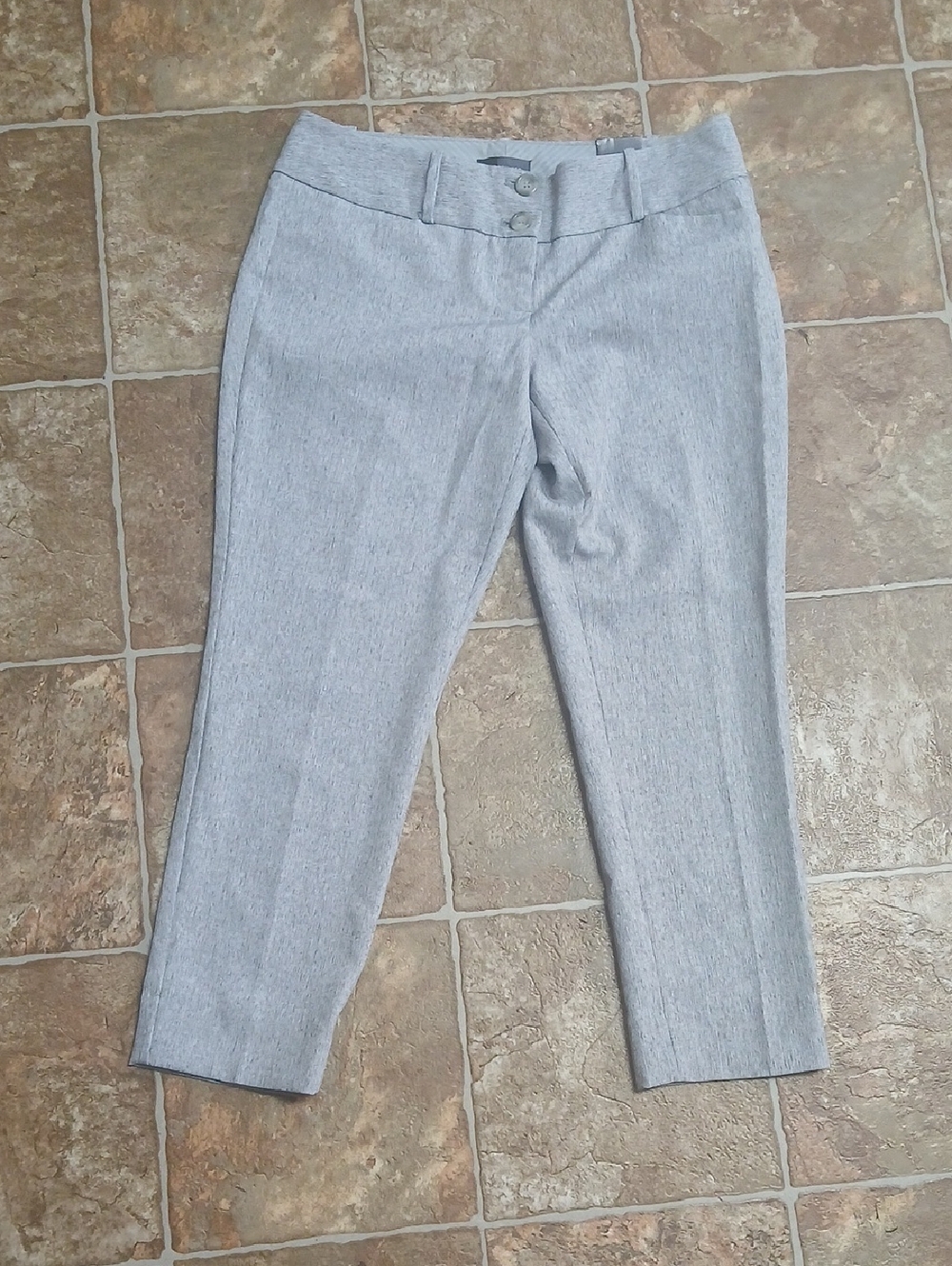 The Limited Light Gray Cropped Dress Pants